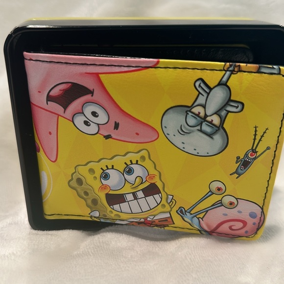 NWT Buckle Down Bi-Fold Sponge Bob Wallet with Credit Cards, ID and Bill Slots. - Picture 8 of 8